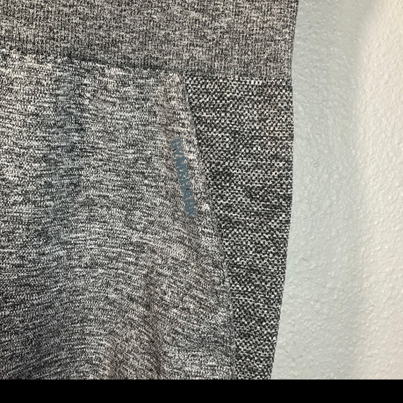 Gymshark Flex High Waisted Leggings - Charcoal Marl/Teal, Size Small B37 - Picture 5 of 10